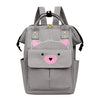House Of Quirk Bear Print Baby Diaper Bag Maternity Backpack For Mom & Dad With Insulated Pockets (Bear Grey)