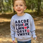 Mrocioa Abc I Love U Shirt, Toddler Boys Girls Sweatshirt Kids Valentine'S Day Shirt Long Sleeve Vday Tops Grey 5T