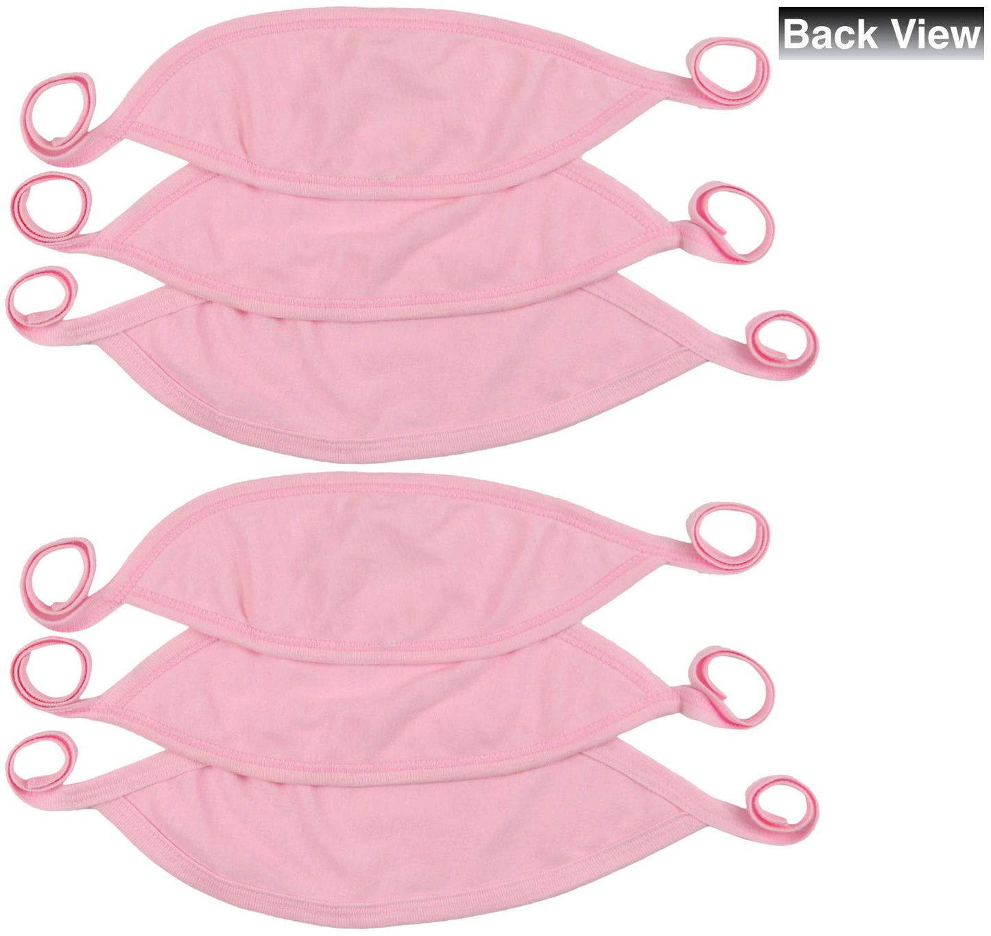 Tobeinstyle Babies' 6-Pack Comfortable Newborn Baby Belly Binder - Pink - One Size