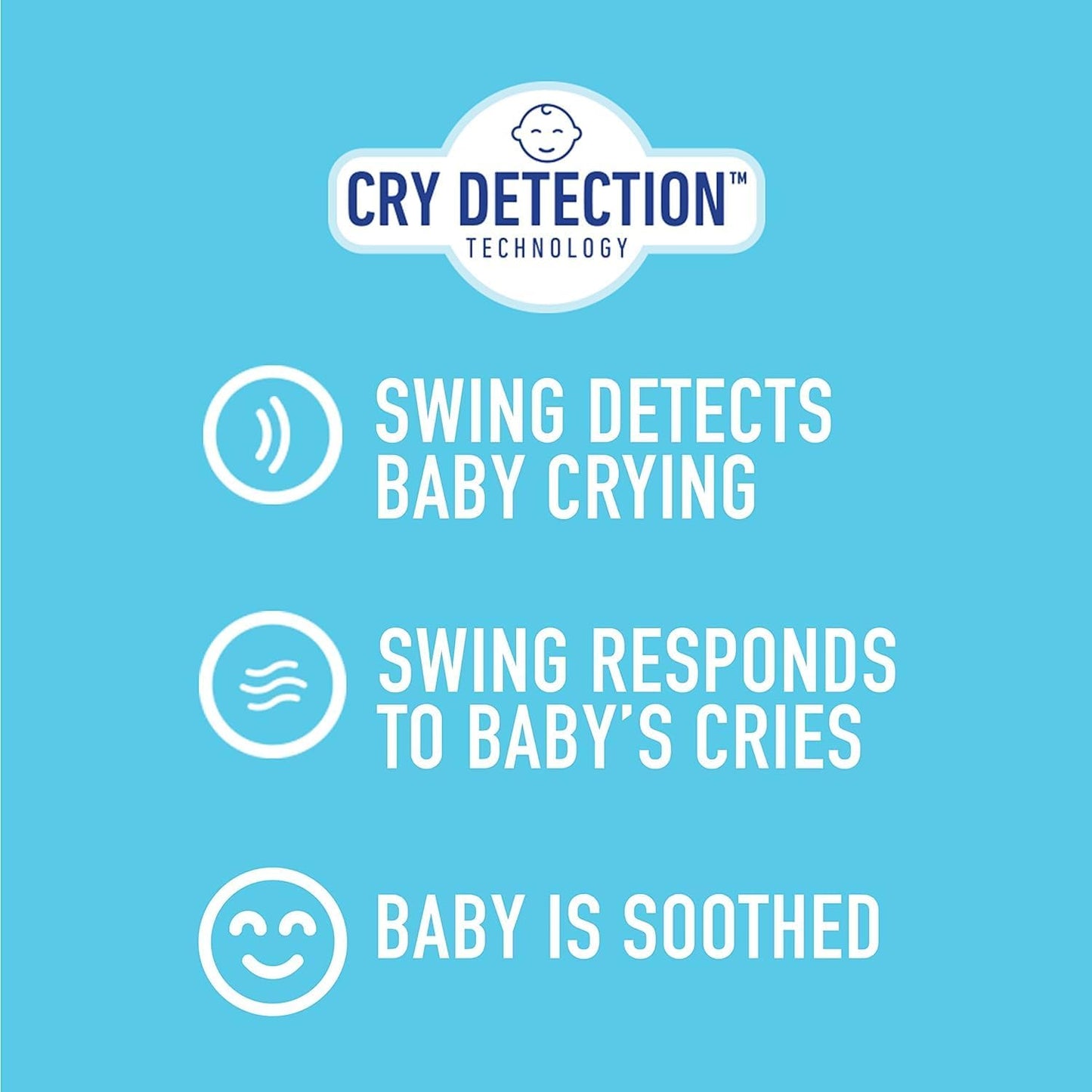 Graco Sense2Soothe 2-In-1 Baby Swing And Portable Rocker With Cry Detection Technology - Sailor