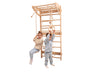 Woodandhearts Swedish Ladder For Kids With Rope Accessories - Indoor Jungle Gym, Indoor Jungle Gym For Kids Ages 6-16, Indoor Cl