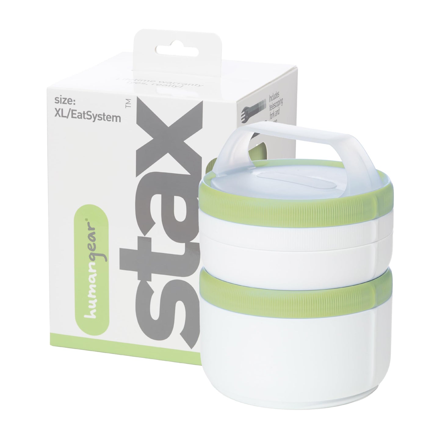 Humangear Eat System, White/Green, Xl