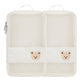 Baby Diaper Bag Organizer Pouches - 2 Pack Waterproof Pod Hanging Diaper Bag Cute Bear Mesh Bag Reusable, Washable or Baby Cloth