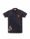 Tales & Stories Baby BoyS Solid Navy Blue Cotton Polo TShirt40742112MNb