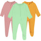 Guisby Baby Footed Pajamas, Long Sleeve With Mittens Sleepers ,Soft Rayon Pajama For Boy Girls 12-18 Months