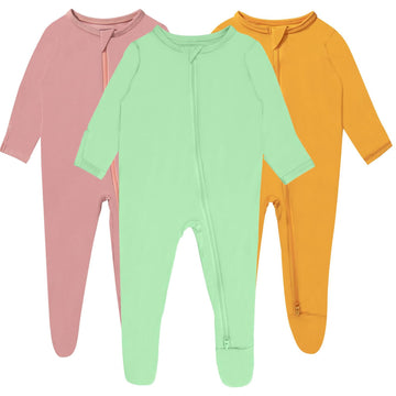 Guisby Baby Footed Pajamas, Long Sleeve With Mittens Sleepers ,Soft Rayon Pajama For Boy Girls 12-18 Months