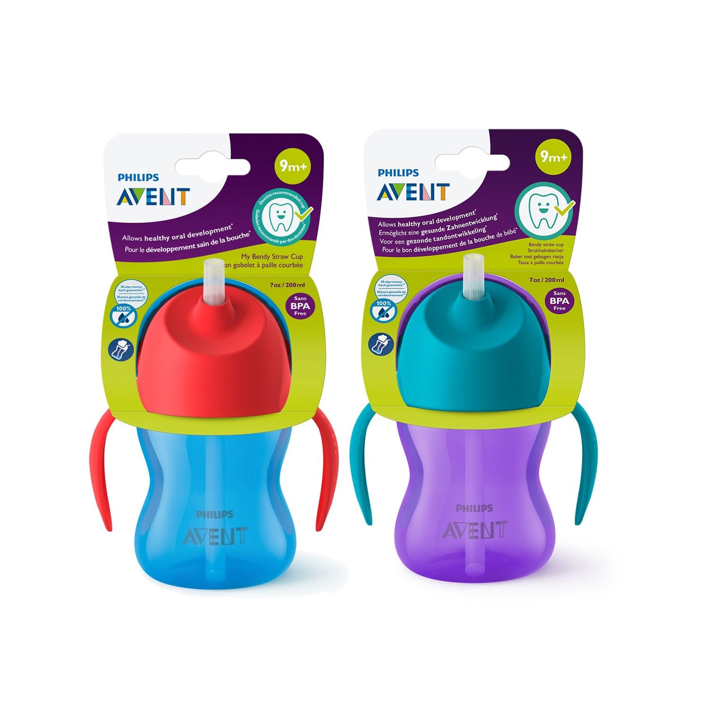 Philips Avent Sipper Bottle For Kids | No.1 Brand Recommended By Moms Worldwide | Leak Proof Design | Easy Grip With Silicone Ha