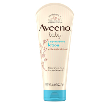Aveeno Baby Daily Moisture Body Lotion For Sensitive Skin, Hypoallergenic Moisturizing Baby Lotion With Nourishing Oatmeal To De