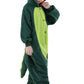 Canasour Dinosaur Onesie Kids Animal Halloween Cosplay Costume For 8-10 Years Girls Dino Unisex Outfuit One Piece Hooded Christm
