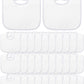 30 Pack Sublimation Blanks Baby Bibs Bulk 2 Ply Waterproof Absorbent White Bibs Unisex Baby Drool Bib With Hook And Loop Sublima
