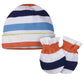 Onesies Brand Unisex Baby 12-Piece Cap And Mitten Set, Stripe, Newborn
