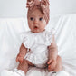 Gezisan Baby Turban Newborn Baby Girl Hospital Hat Nursery Beanie Headwrap Bohemia Donuts Cap (Hole02-6Pcs)
