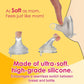 Nenesupply Natural Baby Bottles Newborn Flow Feeding Bottles Breastfeeding Bottle For Breastfed Babies Wide Neck 4.7Oz Anti Coli