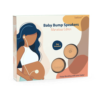 Baby Bump Headphones Marvelous Edition, Plays And Shares Music, Sound And Voices To The Womb, Prenatal Speaker, Including Bebon