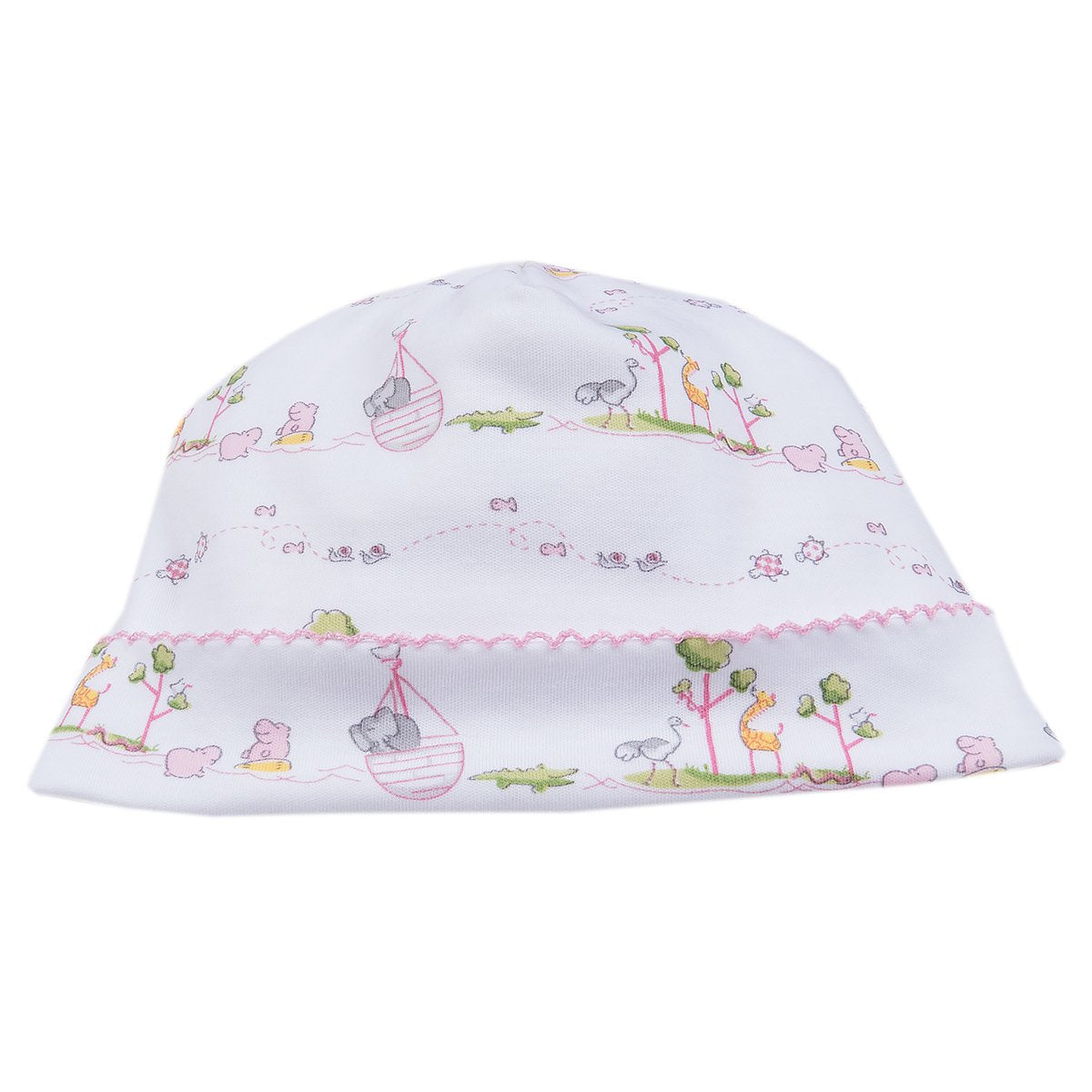 Kissy Kissy Baby Girls Noahs Print Hat - Pink-Small