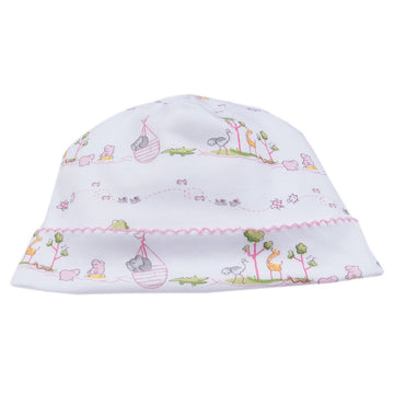 Kissy Kissy Baby Girls Noahs Print Hat - Pink-Small