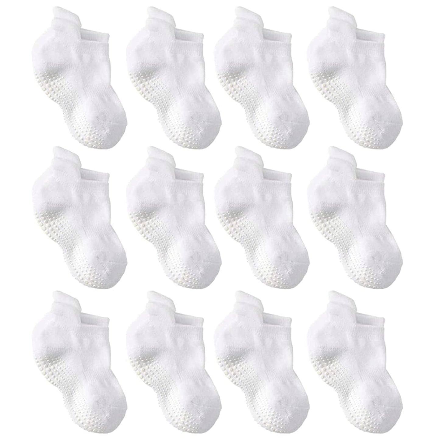 La Active Non Slip Grip Ankle Boys And Girls Socks With Non Skid For Babies Toddlers And Kids Back To School 0-10 Years