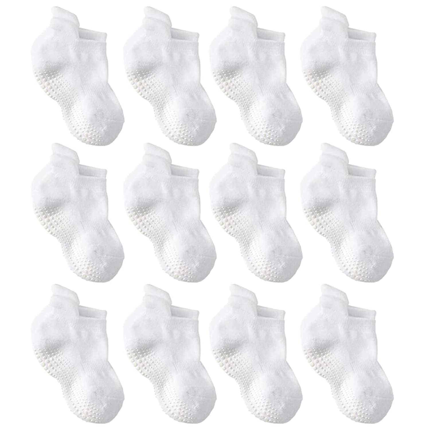 La Active Non Slip Grip Ankle Boys And Girls Socks With Non Skid For Babies Toddlers And Kids Back To School 0-10 Years