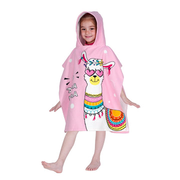 Hooded Kids Beach Towels - Toddler Bath Towel Girls Boys Swim Cover-Ups For Ages 1 To 6 Kids Pool Towels Quick Dry Lightweight S