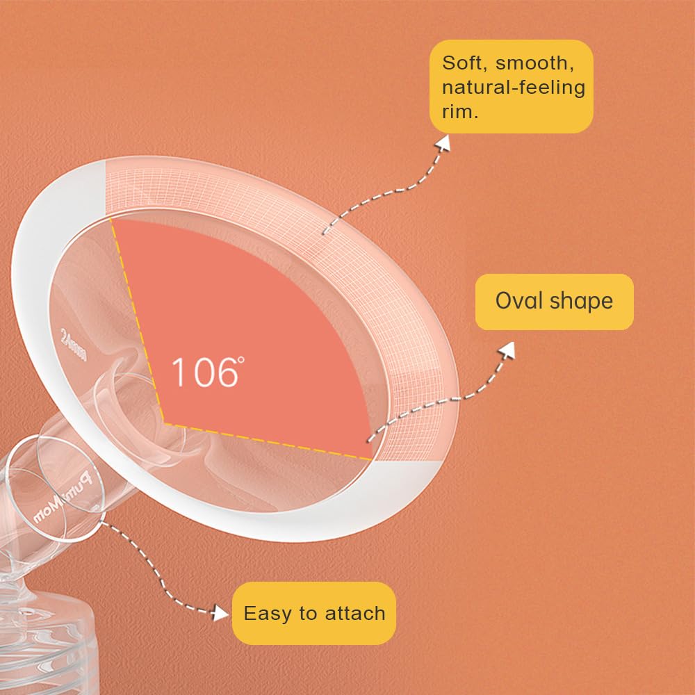 Pumpmom 21Mm Breast Pump Shields Flanges For Medela, Replace Flange Compatible With Medela Breast Pumps Personalfit, Freestyle,