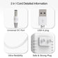 Power Cord For Ingenuity Inlighten, Simple Comfort, Swing'N Go Baby Swing Charger, 2-In-1 Swing Charging Cable With Usb A & Dc P