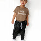 Sanixjoo Big Brother Shirt For Toddler Baby Boy Promoted To Big Brother Announcement T-Shirt Kids Summer Short Sleeve Tees(Brown