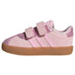 Adidas Unisex-Baby VL Court 3.0 Hook & Loop, Clear Pink/Clear Pink/Gum, 6 Toddler