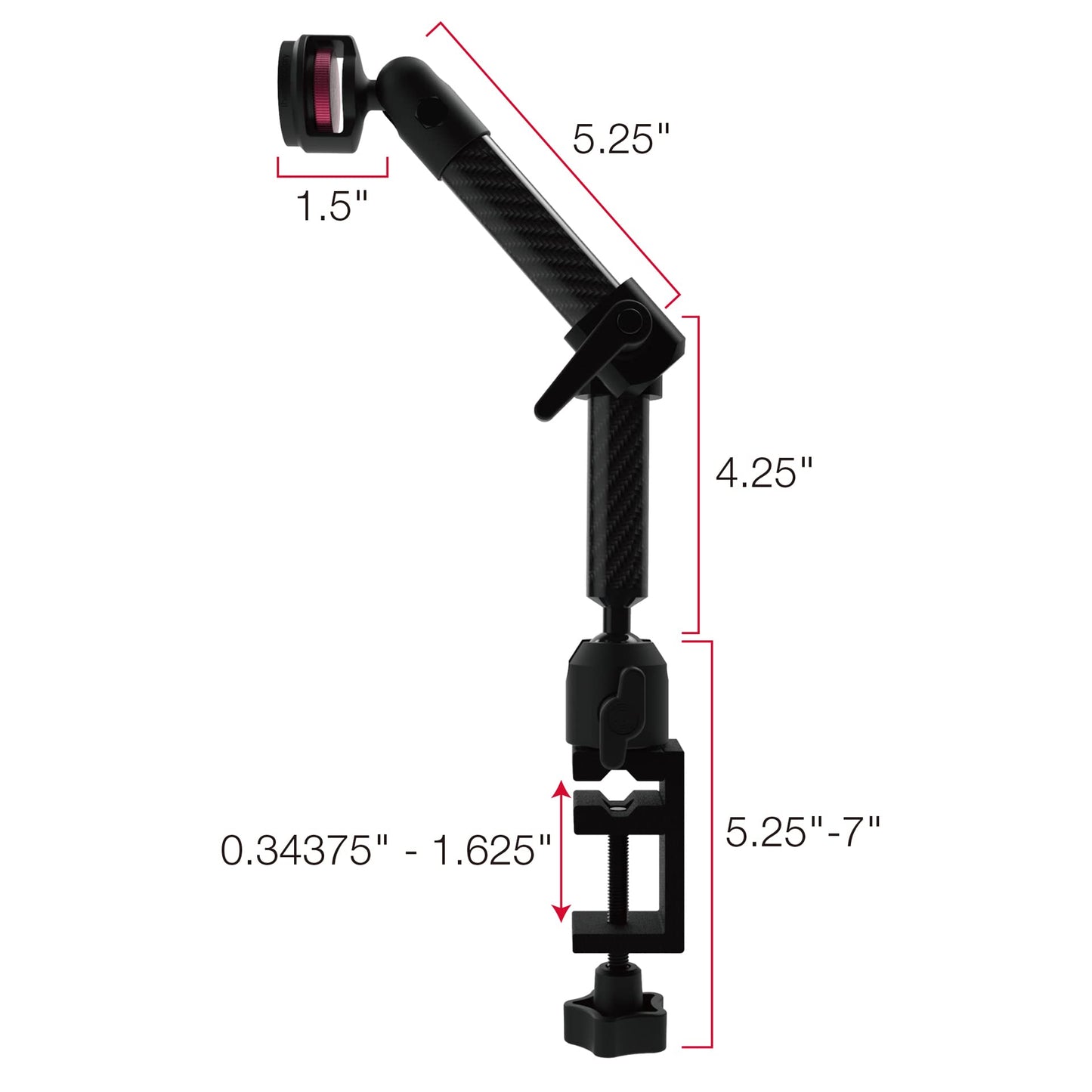 The Joy Factory Magconnect Carbon Fiber C-Clamp Dual Arm Mount (Mount Only) Mmu116