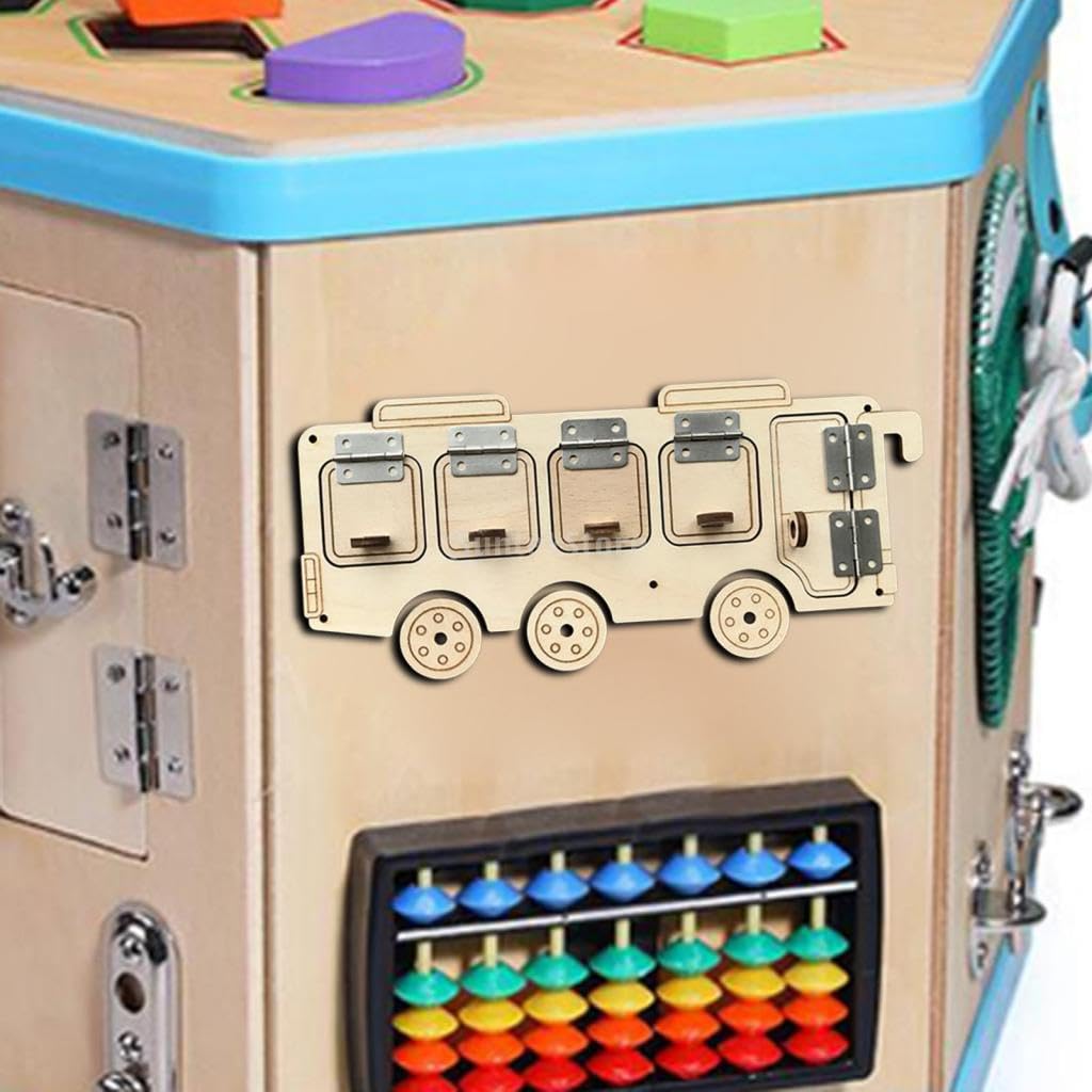 ATORSE Kids Busy Board DIY Material Activity Sensory Board Parts for Toddler Gifts Door|Baby | Toys for Baby | Developmental Bab
