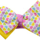 Lovespun Baby Girls Multi Color Heart Print Bow Headband, Pink, One Size/Petite