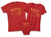 Threadrock Taquito | Baby Son Or Daughter Infant Bodysuit | 6 Months, Red