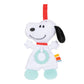 KIDS PREFERRED Peanuts Snoopy Baby Sensory Toy Crinkle Blanket Stuffed Animal for Newborn Infants and Babies Teether Toys with S