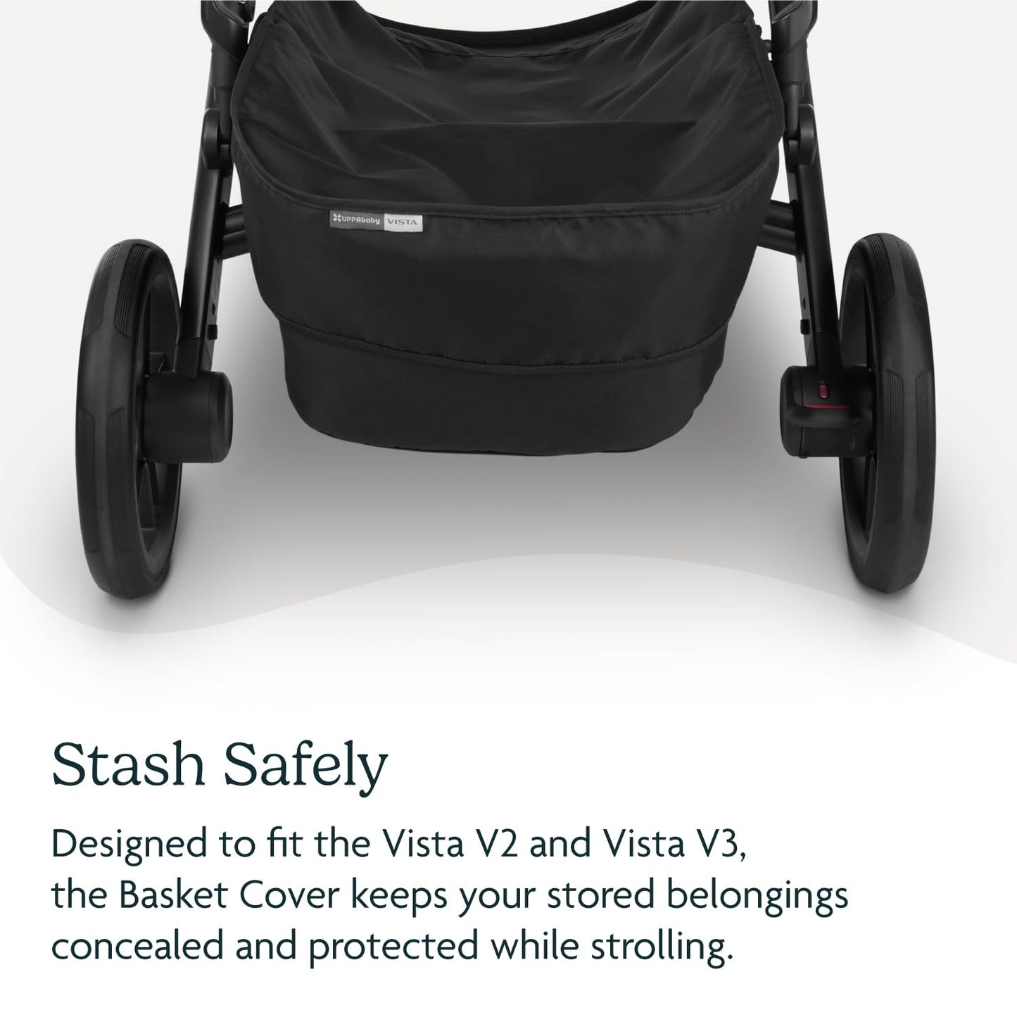 Uppababy Basket Cover For Vista V2 And Vista V3 Strollers - Protects And Conceals Belongings - Easy Attachment And Access - Wate