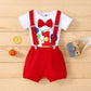 Circus 1St Birthday Outfit Baby Boys Carnival Themed Birthday Clown Birthday Outfits Cake Smash Suspender Romper Shorts Toddler