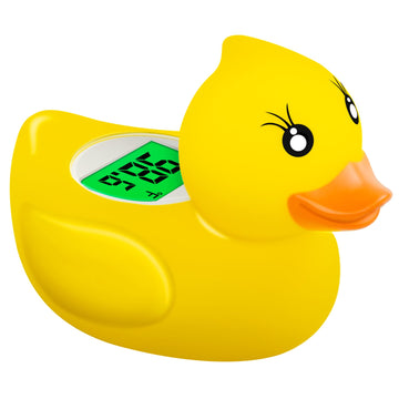 Pircaath Baby Bath Thermometer Newborn, Bpa-Free Safety Digital Bath Tub Thermometer With Temperature Alarm & Backlit Display, D
