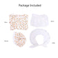 Vibsion Girls Prairie Pioneer Costume Pilgrim Dress Kids Floral Colonial Village Girl Costume Bonnet Apron Set Halloween