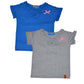 Clever Baby Girls Tshirt(ZCGT004GRYBLU1213Yrs_GreyBlue_1213 Years)
