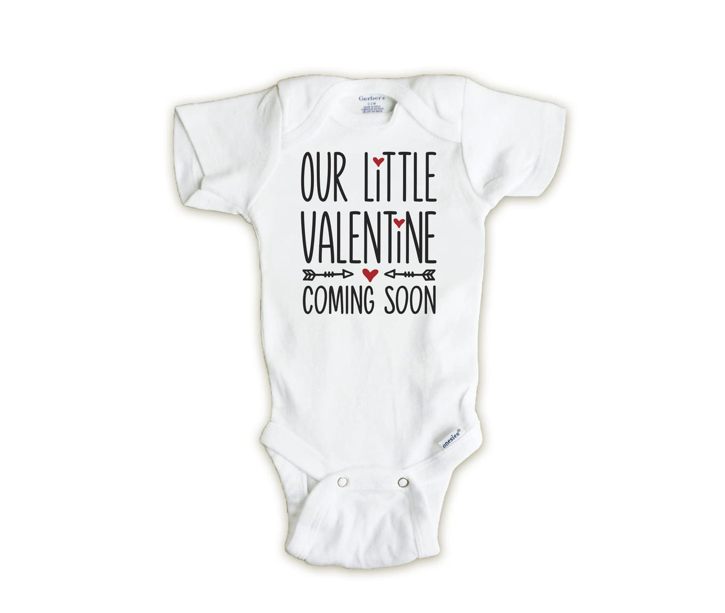 Little Valentine Baby Announcement Onesie, Valentine'S Day Pregnancy Reveal