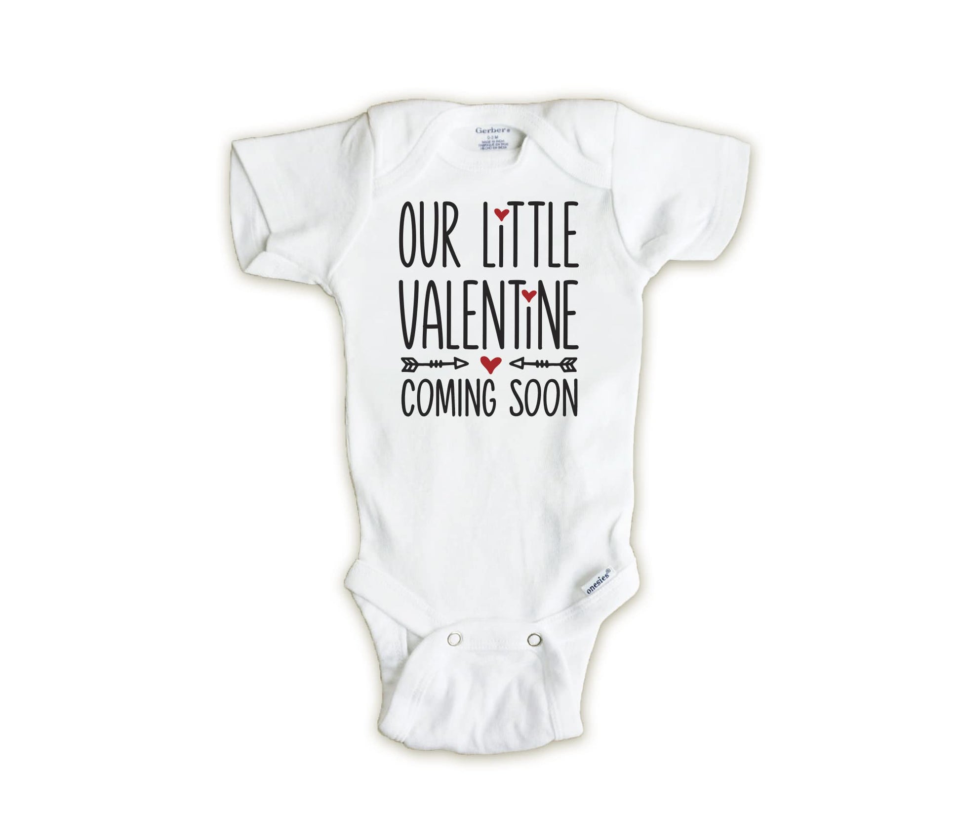 Little Valentine Baby Announcement Onesie, Valentine'S Day Pregnancy Reveal