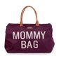 Childhome Original Mommy Diaper Bag - Large Tote for Travel and Hospital - Pregnancy Must Haves (Aubergine)