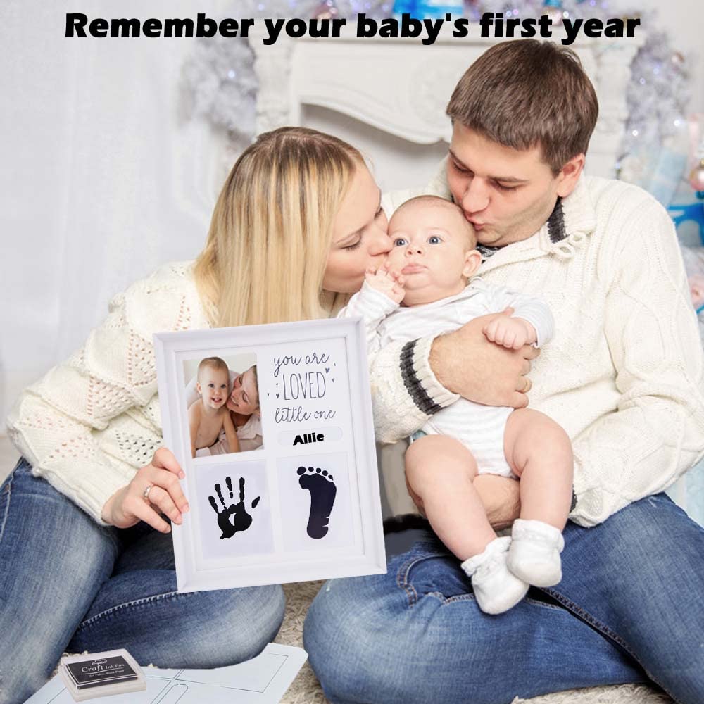 Baby Handprint And Footprint Kit,Baby Foot And Handprint Kit For Newborn Baby Girls And Boys,Baby Shower Gifts, Memory Art Pictu