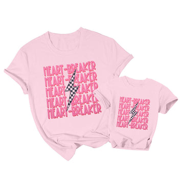 Mommy And Me Valentines Outfits: Boys Girls Toddler T-Shirt Valentine'S Day Shirts Cute Kid Gifts Tee Matching Tee Tops Pink
