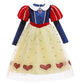 MYRISAM Snow White Princess Costume Girls Long Sleeve Halloween Carnival Christmas Wedding Birthday Party Dress 5-6T