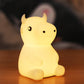 SMOORITA Night Light for Kids, Cute Night Lamp Bedroom Cow Nightlight for Baby Girl Boy Teem, Battery Powered Silicone Animal Ni
