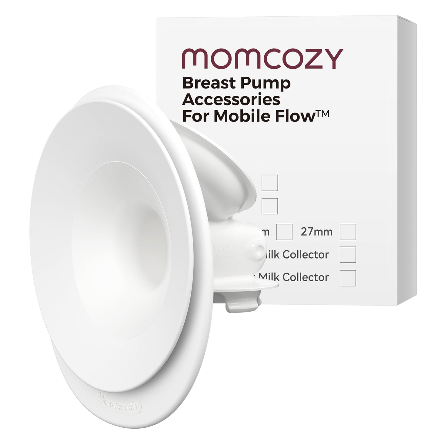 Momcozy Original Replacement Accessories for Upgraded Mobile Flow | Upgraded M9,Original Upgraded M9 Breastfeeding Parts,24mm Fl