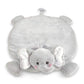 Bearington Baby Lil Spout Tummy Time Mat, 30 X 30 Inch Elephant Plush Stuffed Animal Blanket, Baby Elephant Nursery D  Cor