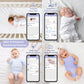 Hubble Connected Skyvision Ai-Enhanced Smart Camera Baby Monitor With Secure Connection, Crib Mount, Remote Pan Tilt Zoom, 2-Way