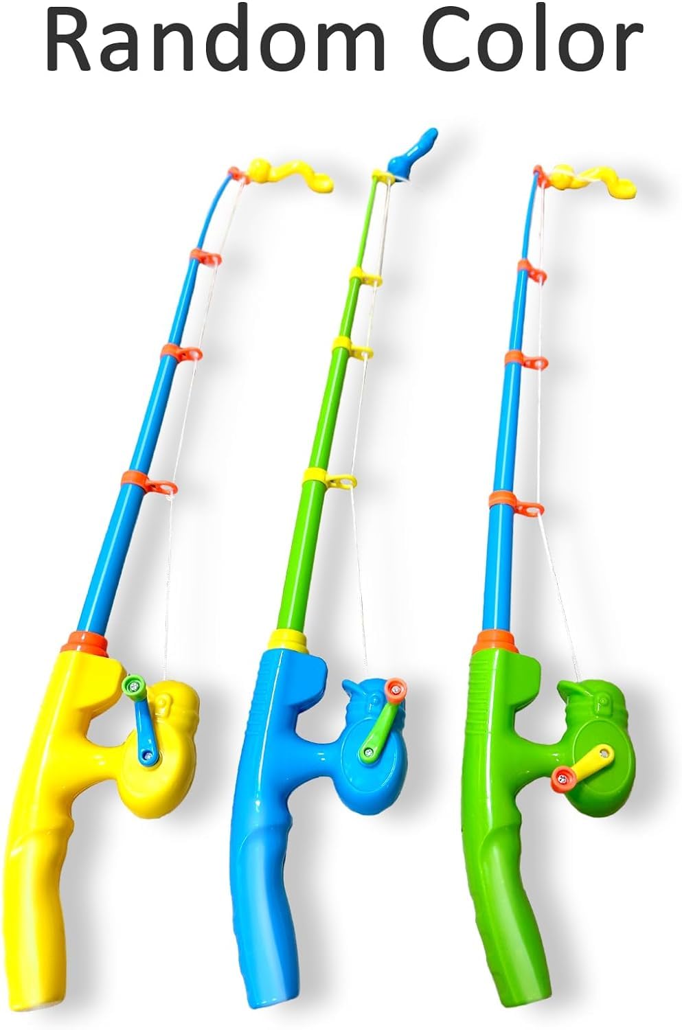 CozyBomB Magnetic Fishing Toy Pole 2 Pack for Replacement - No Fishes are Included - Bathtime Carnival Toddler Education Teachin