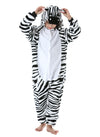 CuteOn Zebra Onesie Kids Animal Pajamas for Boys Girls Halloween Christmas Costume Height for 100cm