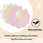Bamery Baby Bandana Bibs Cotton Drool Bibs For Drooling And Teething Absorbent For Boy Girl (White+Pink+Yellow)